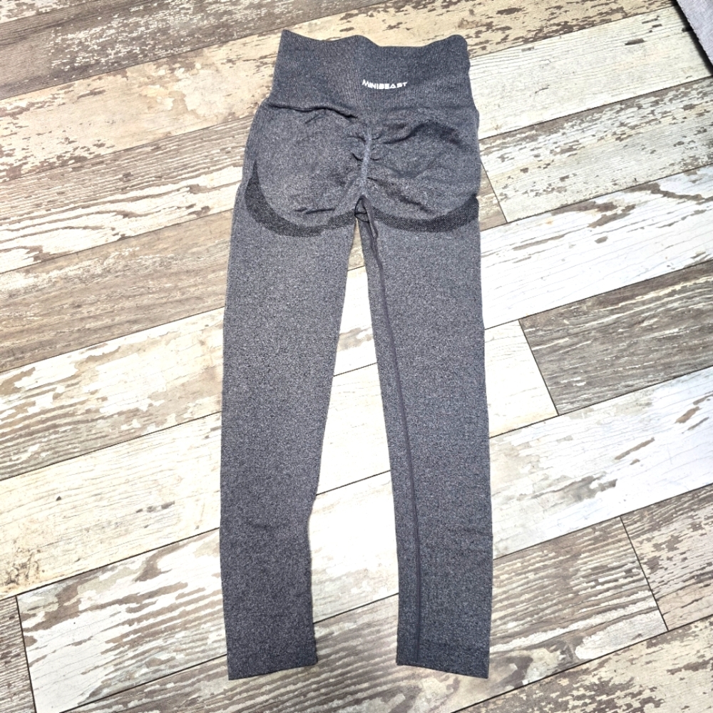 Minibeast Butt Lifting Gray Leggings Size Small